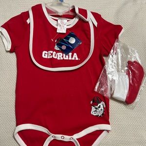 GA Bulldog onesie